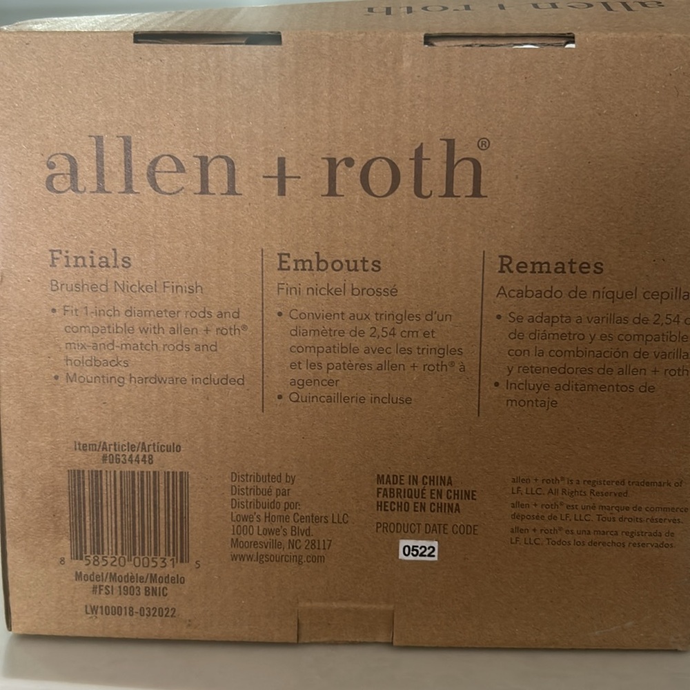 Allen + Roth NWOT Finalis Pack 2 - Picture 4 of 7
